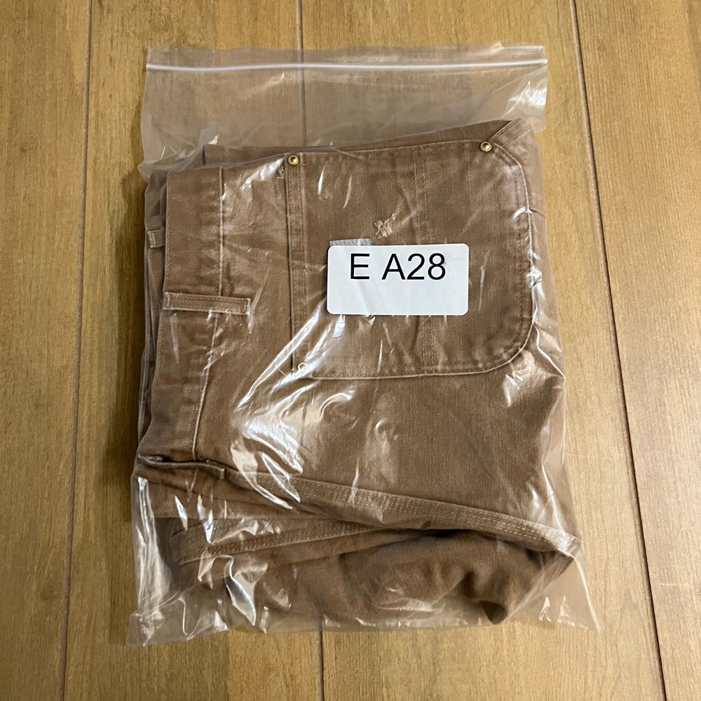 Carhartt B01 Work Pants Mens 38x32 Brown Double Front Logger Dungaree Canvas - Picture 11 of 11